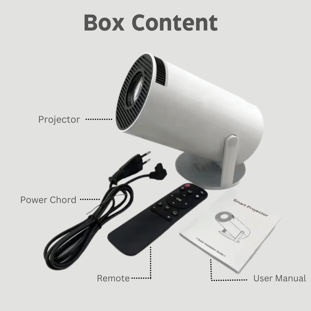 Smart Android Portable Projector, 4K, Wifi ,Bluetooth,HY300 Pro, Home Cinema, Indoor, Outdoor Projector