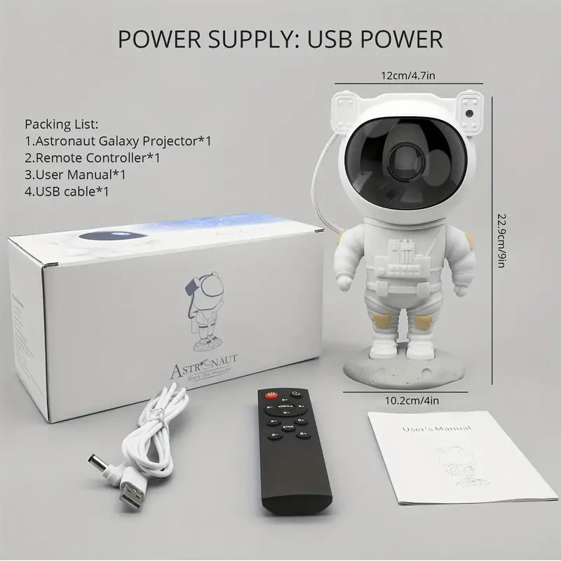 Galaxy Star Astronaut Mini Projector